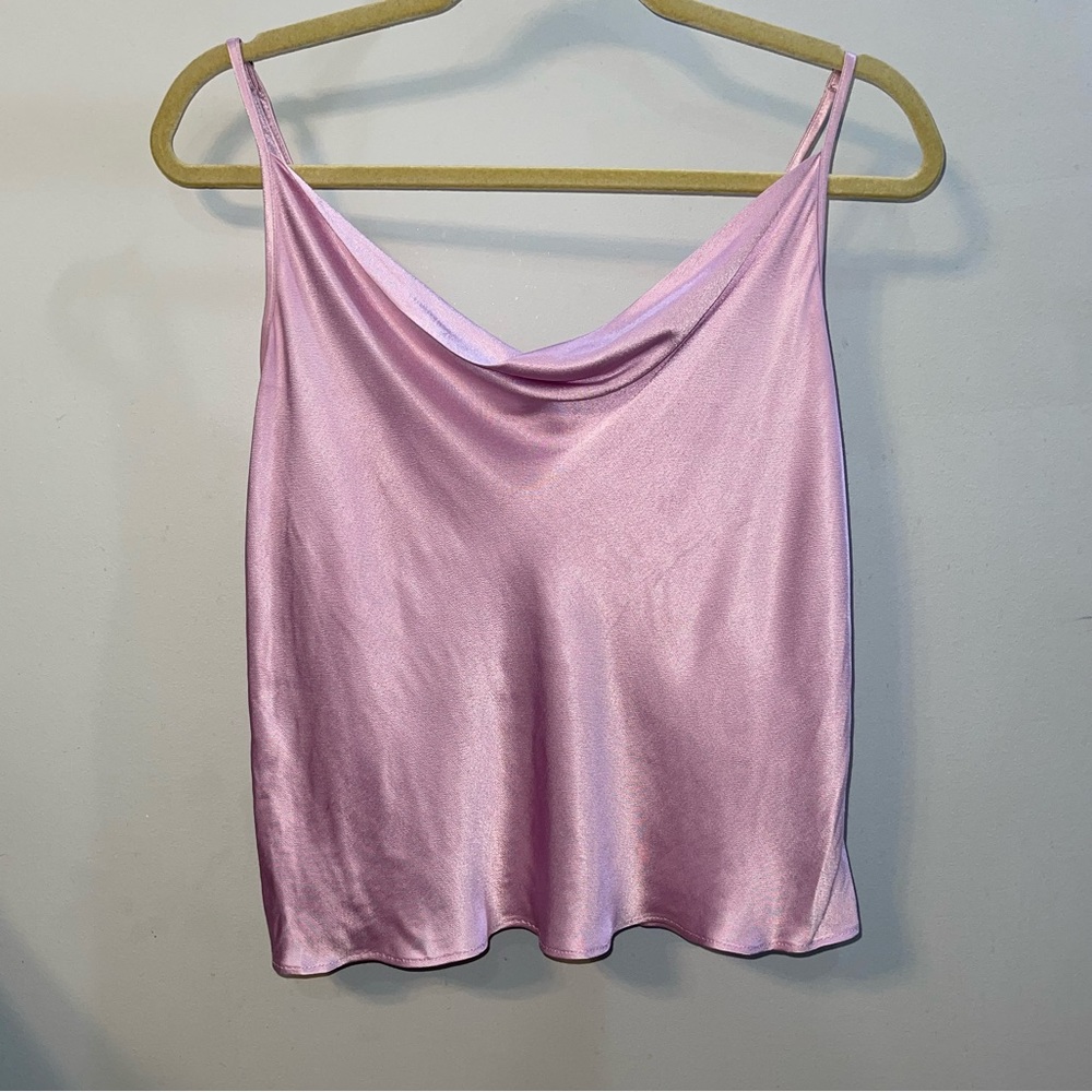 Q+A Los Angeles Satin Cowl Neck Camisole
